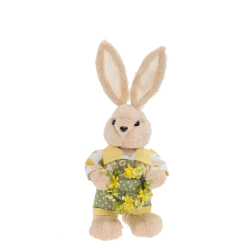 Zajac s ven�ekom zo slamy 44 cm