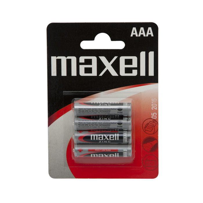 Batéria Maxell AAA 4ks 1,5V zinc