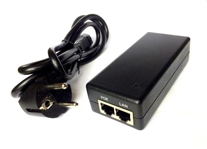 POE MHPower 24V 2A 48W pro MikroTik RouterBOARD a ALIX, s 3pinovým napájecím kabelem)