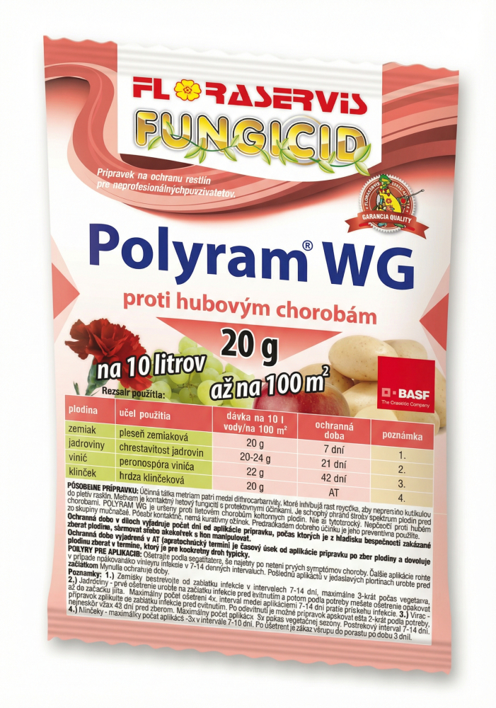 POLYRAM WG  Spoahliv fungicd proti plesniam a kvrnitostiam |  mojsvet.eu | Mj svet - rozlin tovar