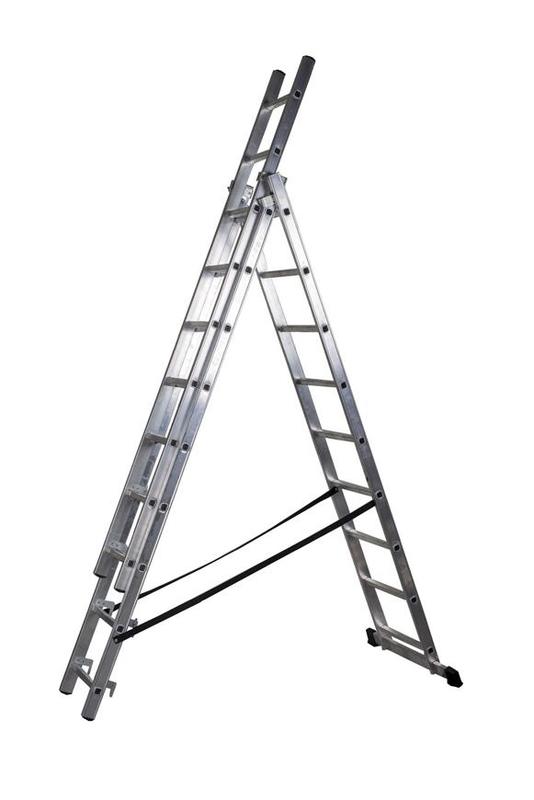 Rebrík AL 3x9 priečok  EN 131 ,maximálna výška 5,3 m
